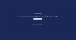 Desktop Screenshot of mayabayer.com