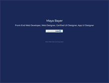 Tablet Screenshot of mayabayer.com